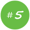 5 icon for number 5